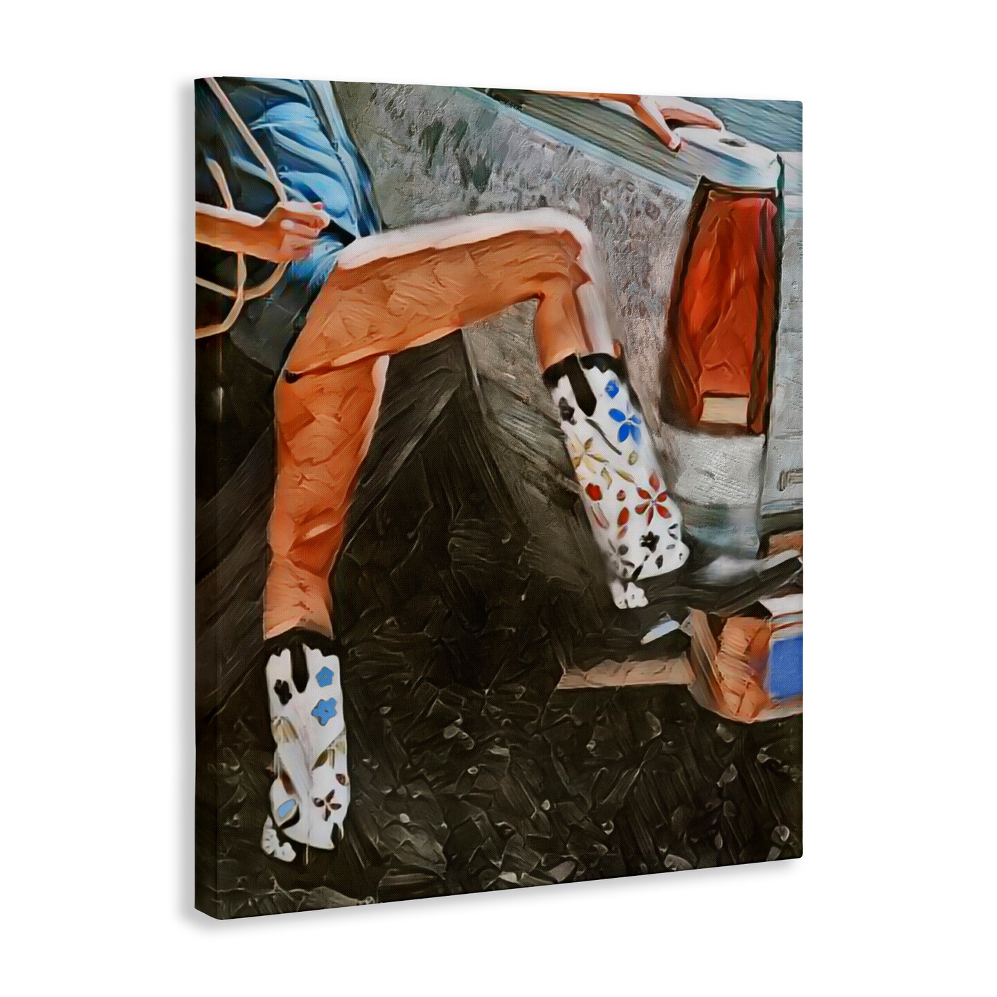 Stupell Industries Round Up Cowgirl Boots Canvas, design by Jesse Keith