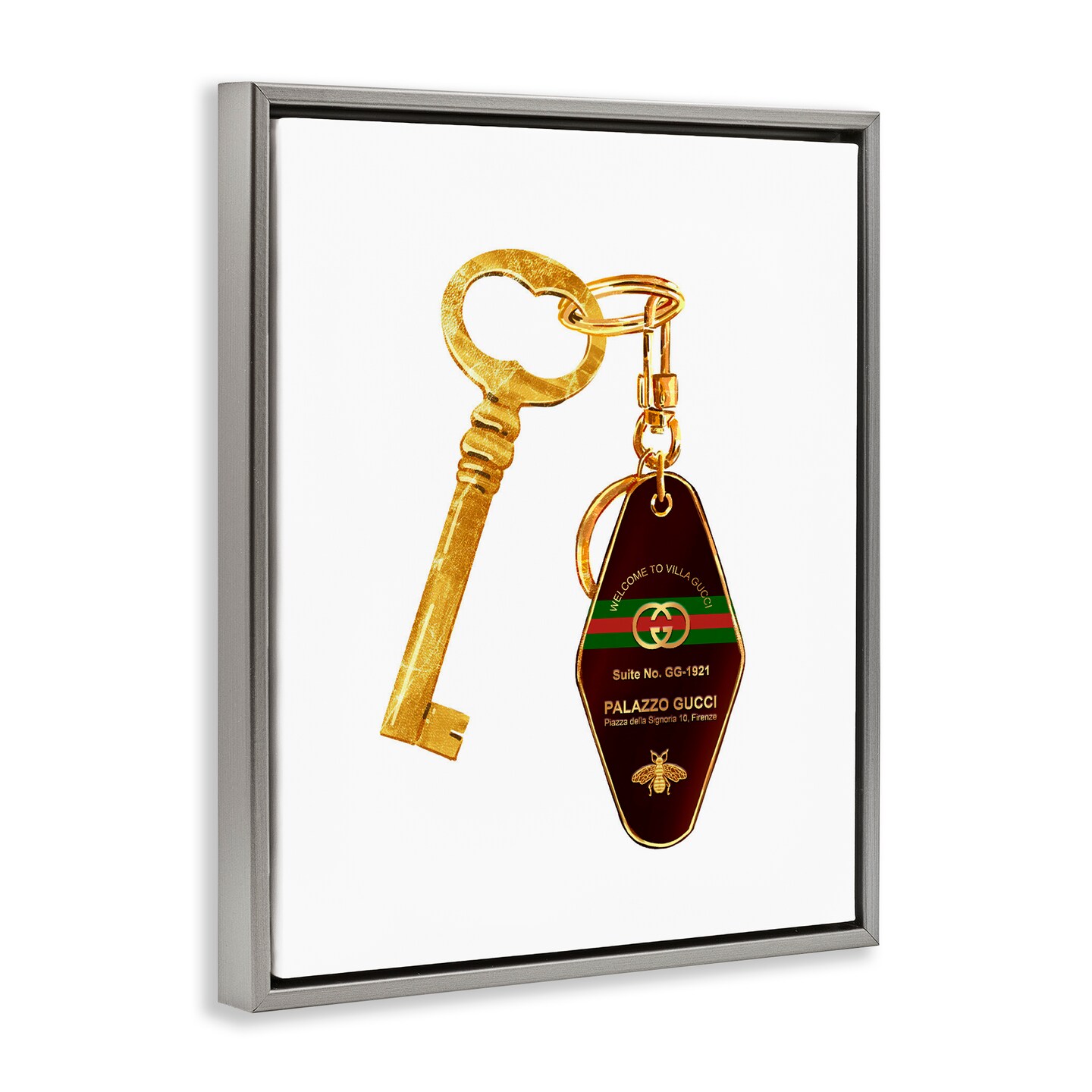 Stupell Industries Luxury Hotel Key Floating Frame, design by Ziwei Li