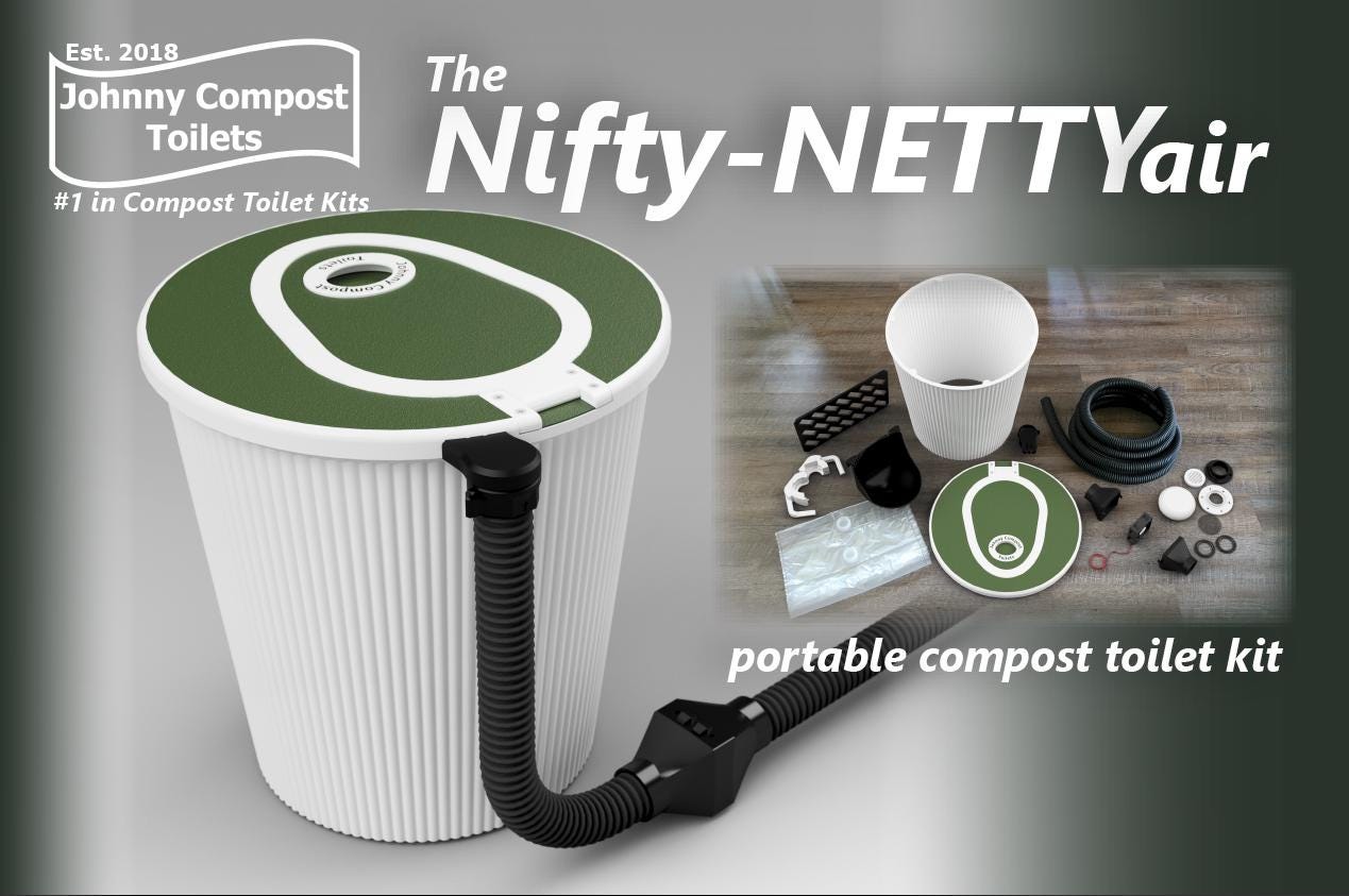 The by Johnny Compost Toilets Composting Toilet Kit