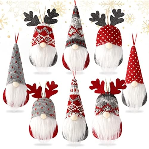 CHRISTMAS DECORATIONS! Christmas Ornaments Gnomes Plush Santa Elf outlets Ornaments Chri