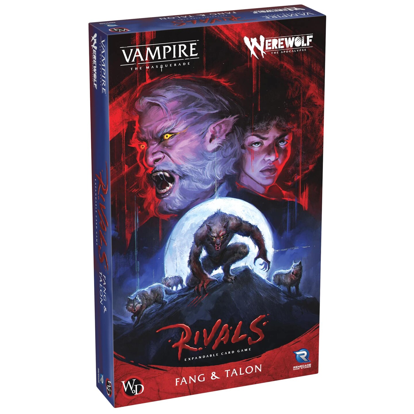 Renegade Game Studios: Vampire: The Masquerade Rivals Expandable Card Game: Werewolf: Fang &#x26; Talon - 2 Pre-Constructed 49-Card Player Decks, Ages 14+