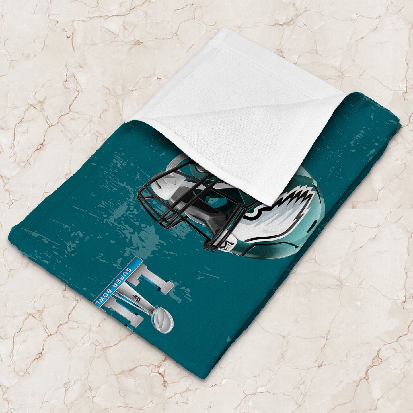 NFL Philadelphia Eagles 2025 Super Bowl LIX Multi Champ Conquerors Fan Towel 2 Pack 16X25 Inches