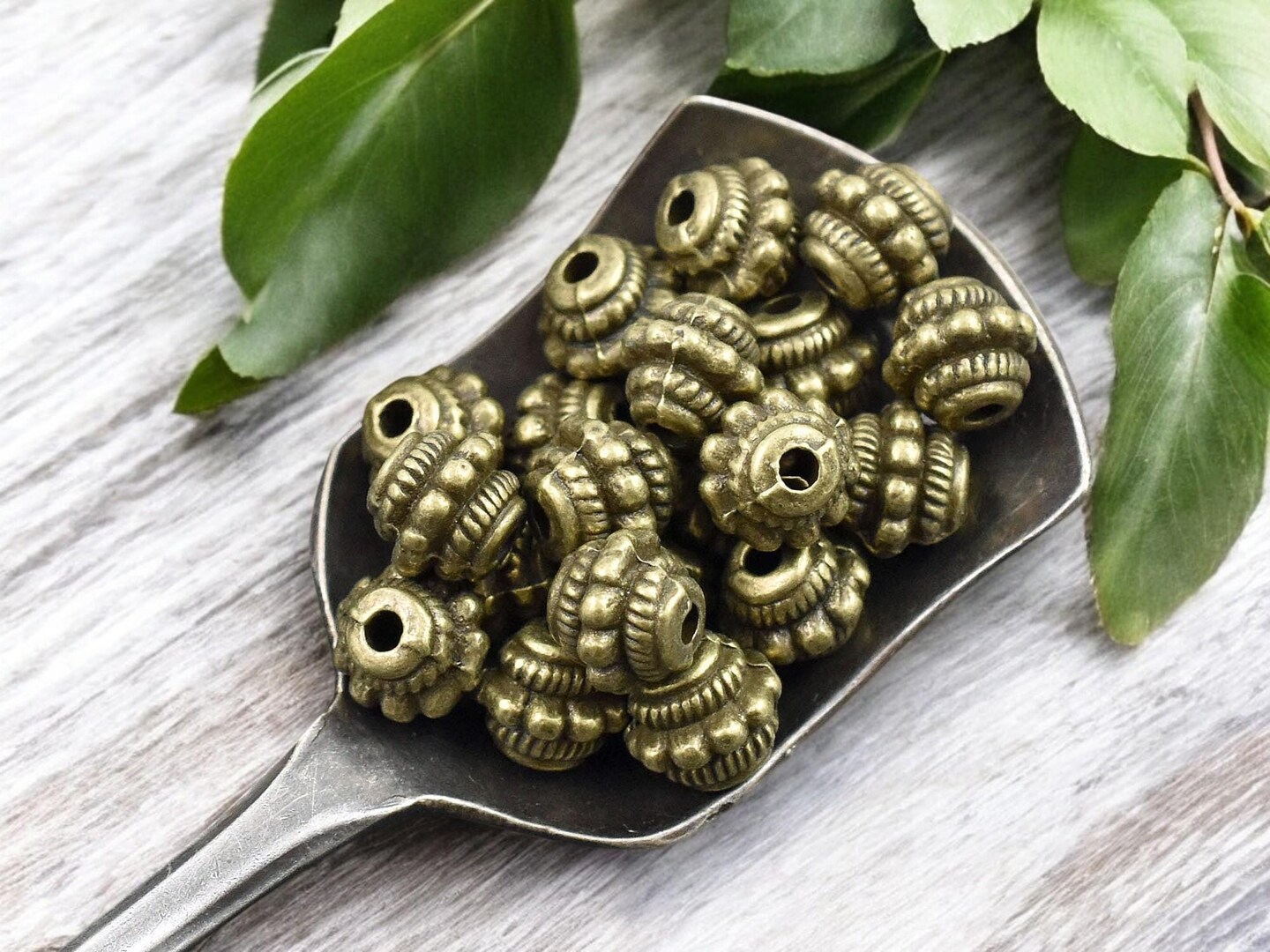 *30* 7x5mm Antique Bronze Barrel Beads