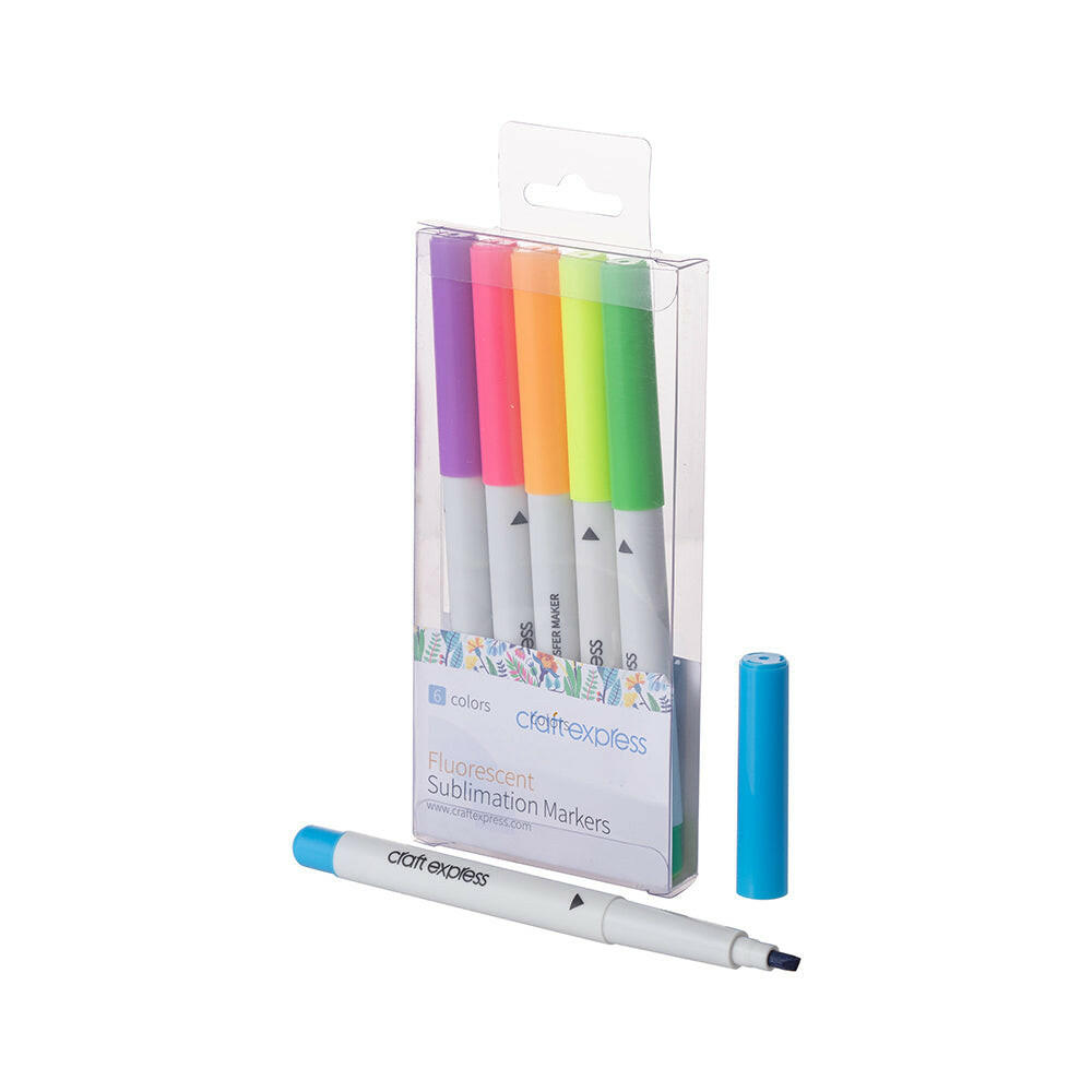 Fluorescent Joy Sublimation Markers - 6 Pack