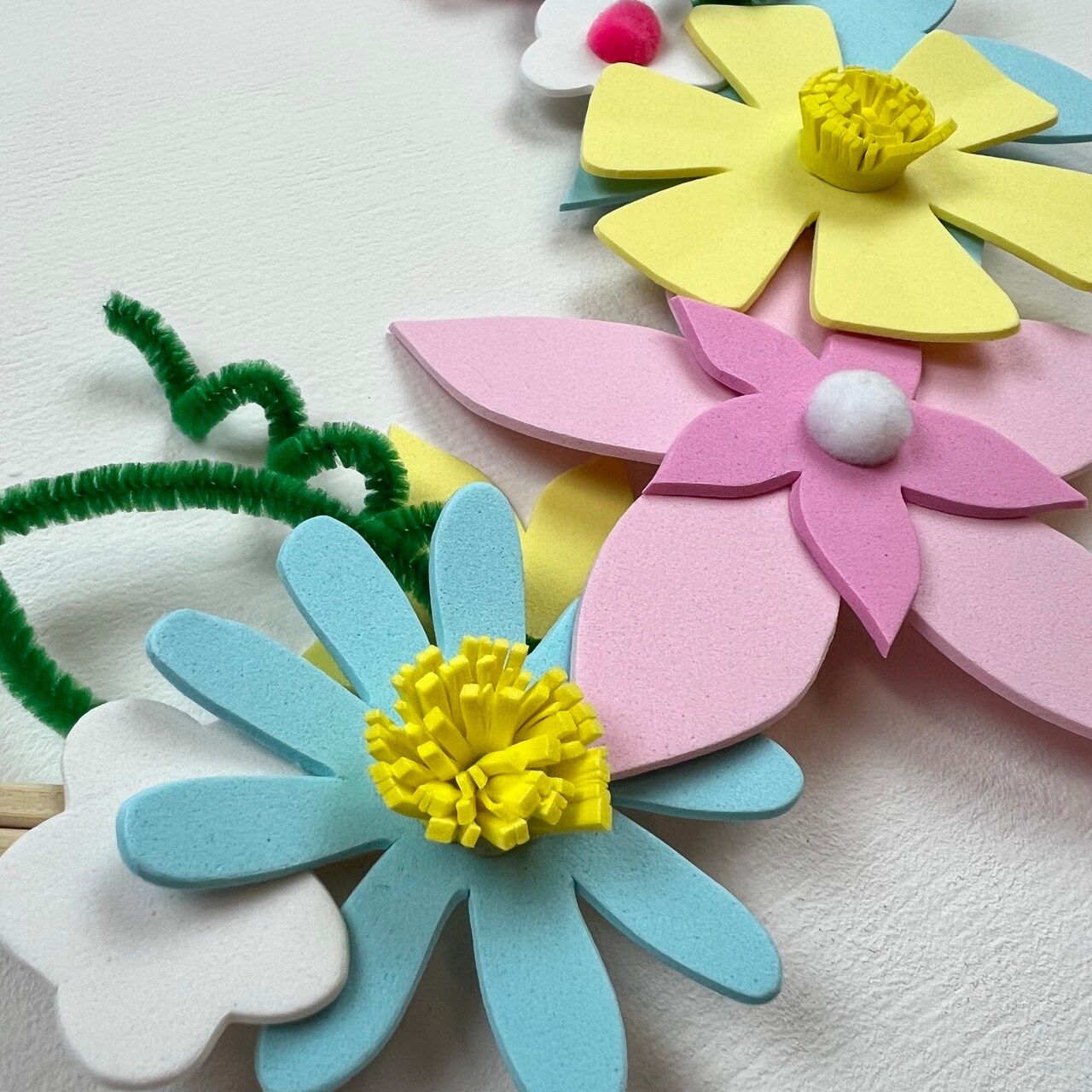 Kids Club: Foam Floral Wreath