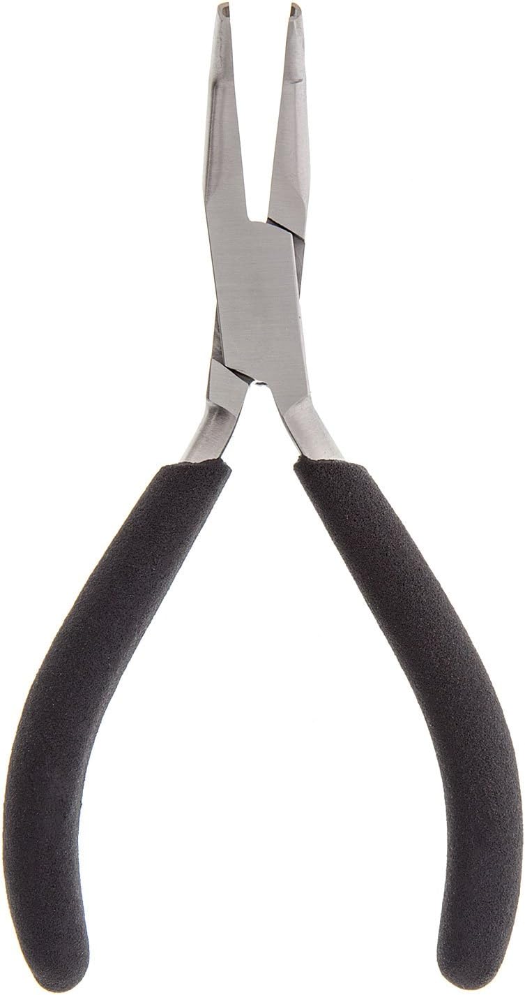 JewelrySupply Bent Grooved Jump Ring Closing Pliers