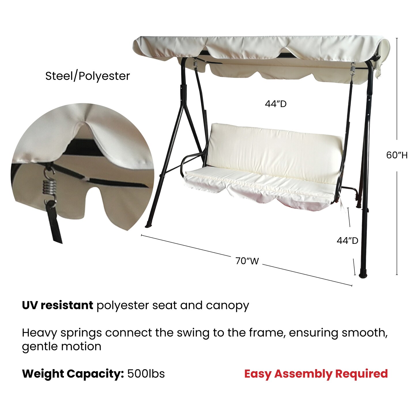 Northlight Patio Swing - Thumbnail 5