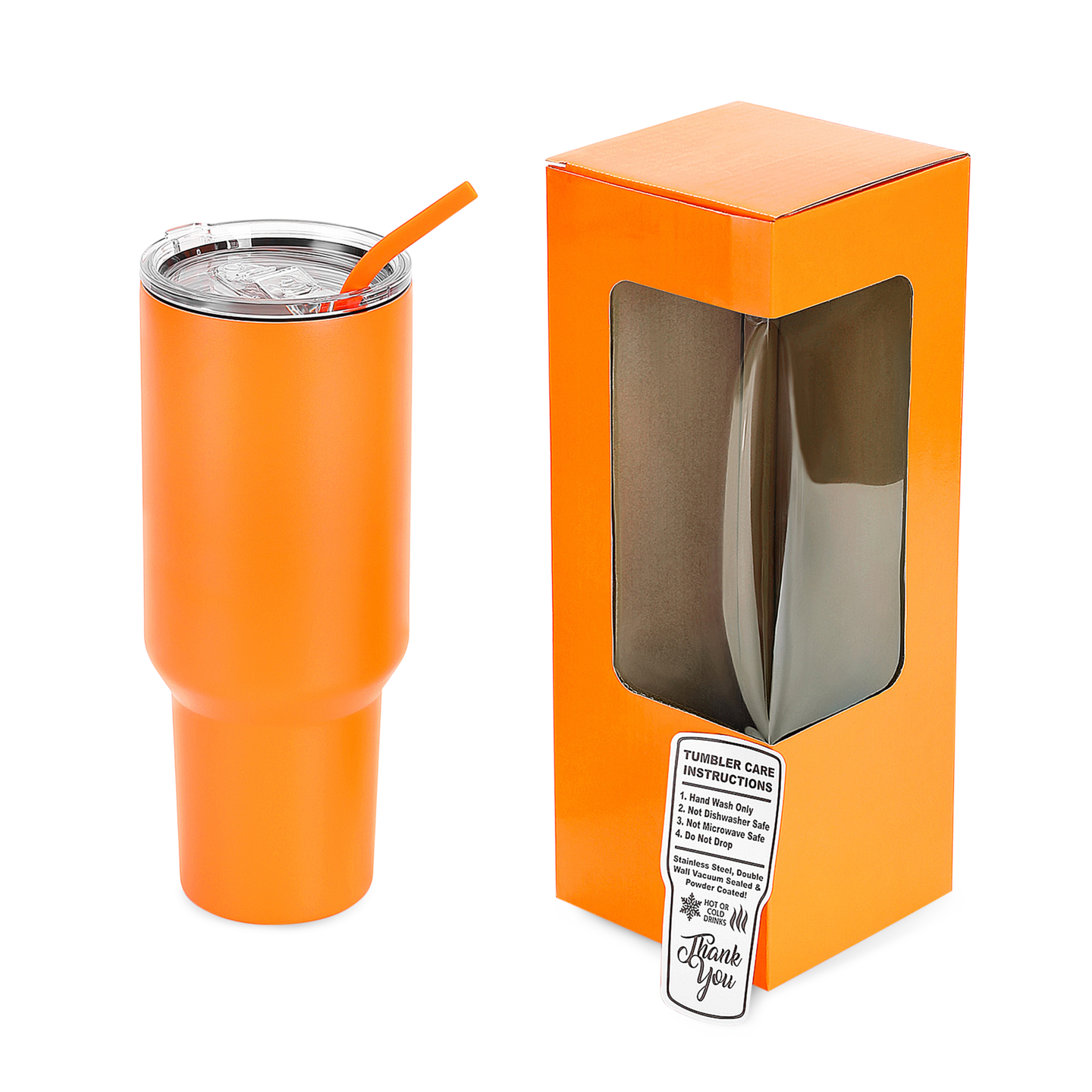 Makerflo 40 oz Powder Coated Tumbler with Sliding Splash &#x26; Leak Proof Lid and Handle Sold Separately, Ideal for Craft and Personalization (Laser Engraving, UV DTF, Epoxy, and Vinyl)