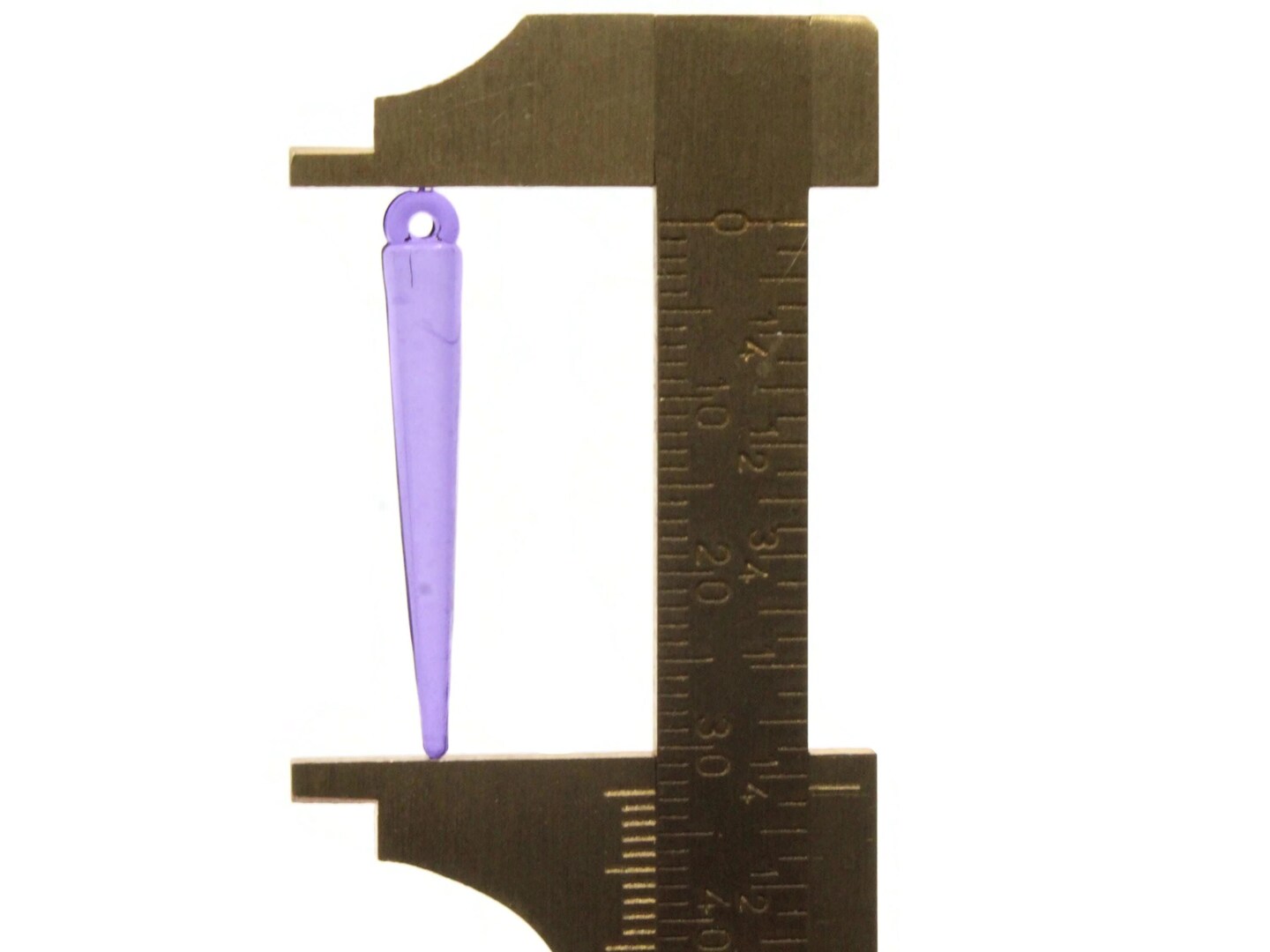 40 32mm Purple Spike Charms Acrylic Beads