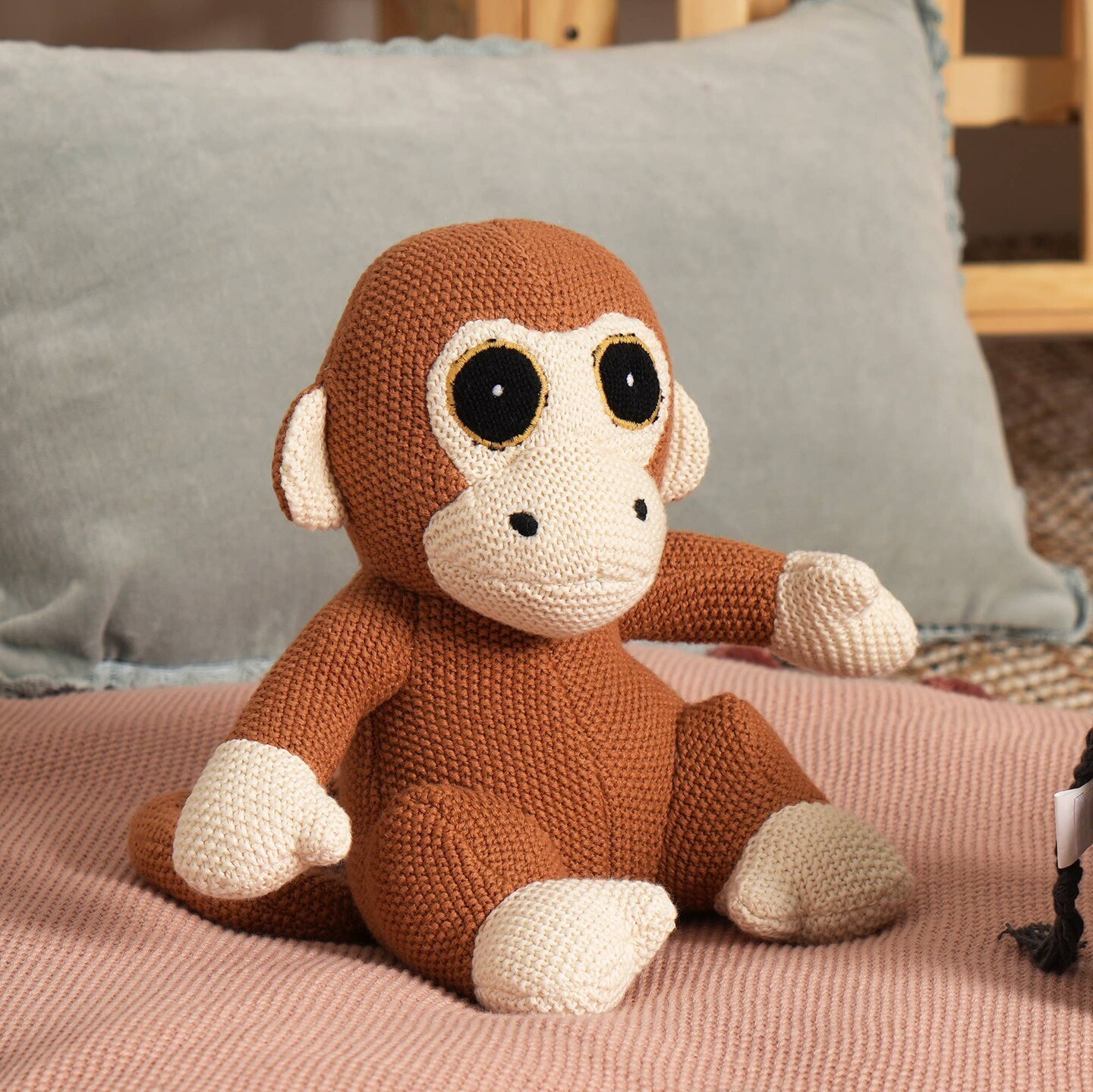 100% Handmade Cotton knitted Soft Monkey Plush Toy/Soft Toys