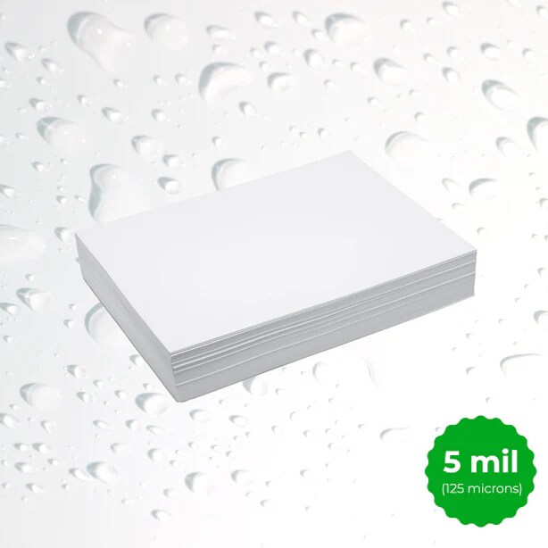 Graffiti Waterproof Papers (Scuff Free) - 5 mil 190 gr Rigid Polyester (White) 50 Sheets