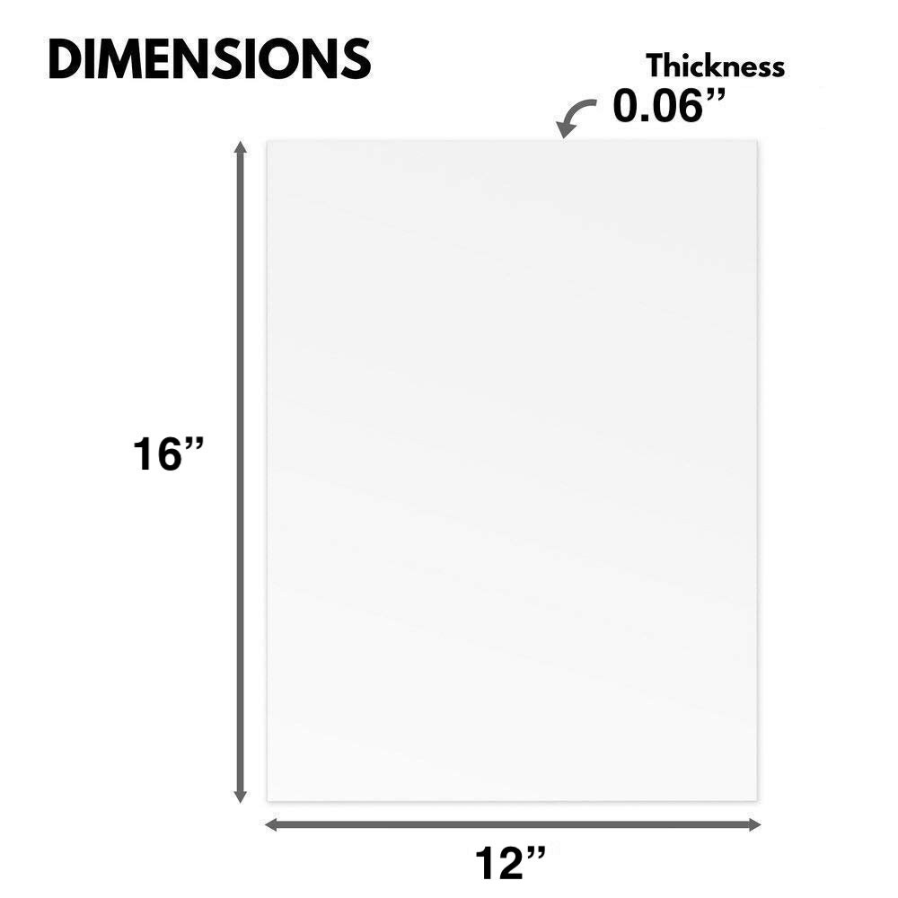 Clear Plexiglass Styrene Sheets (2-pack)