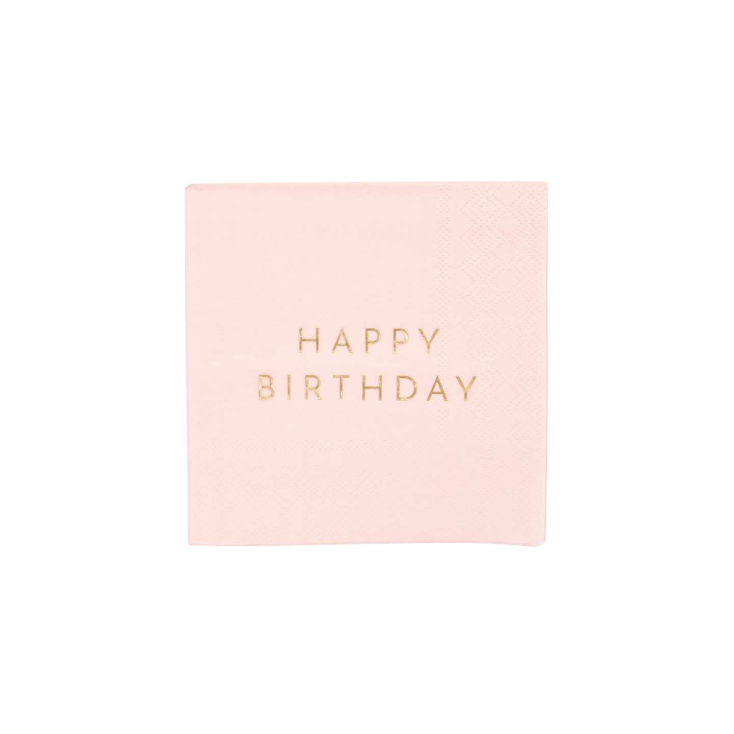 PETAL PINK SIGNATURE HAPPY BIRTHDAY COCKTAIL NAPKINS