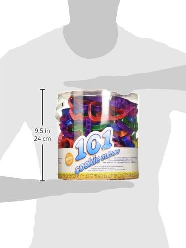 Cookie Cutters Set 101-Piece Alphabet Numbers Holiday Shapes Set