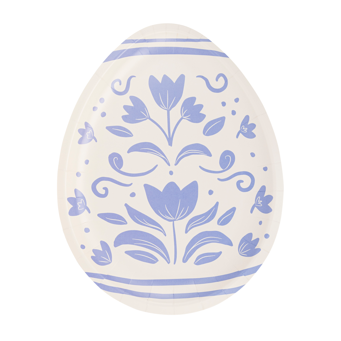 Floral egg shaped paper plates michaels