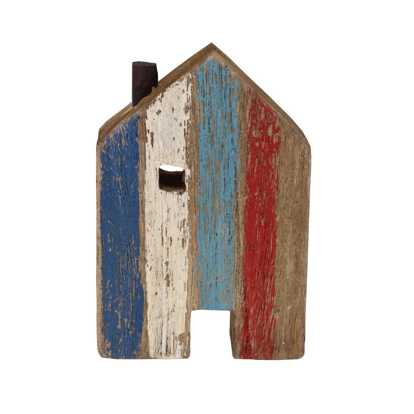 6.5&#x22; Wood Multi Seaside Village Cottage