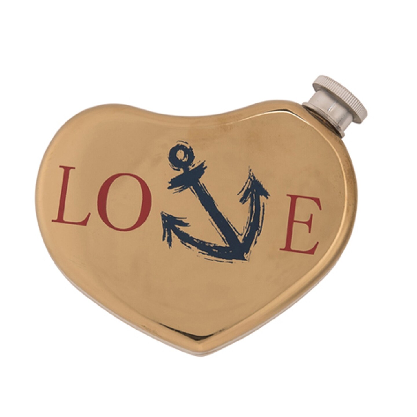 Brass Love Flask