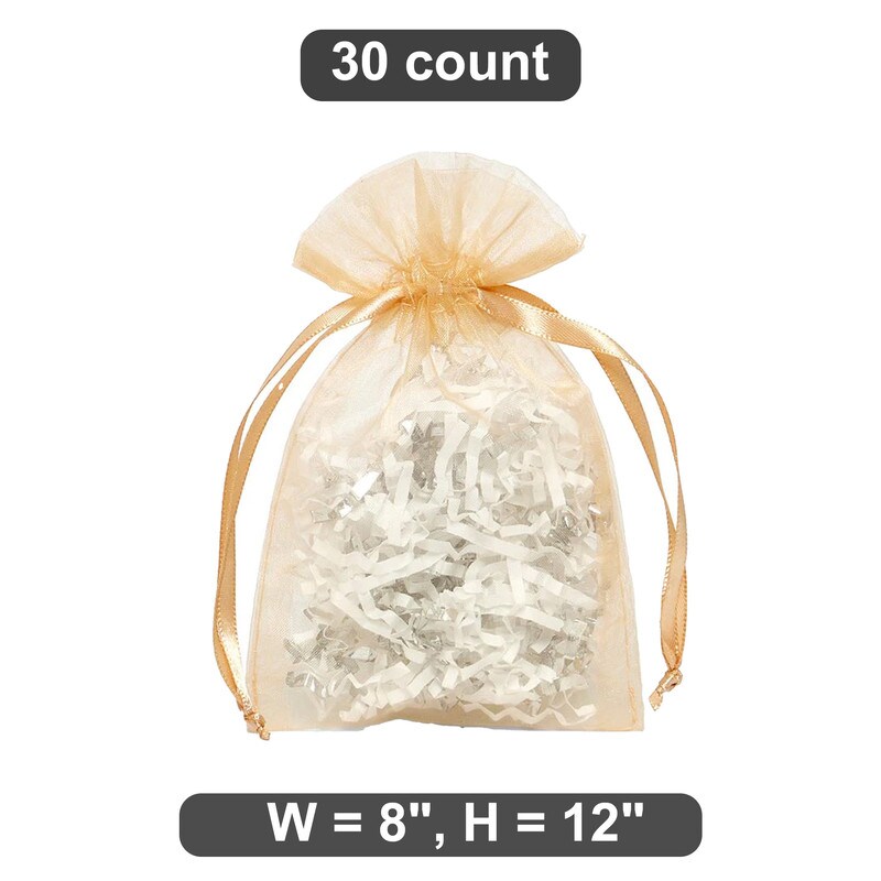 Organza Bags 8&#x201D; x 12&#x201D; Light and Airy Gift Wrap