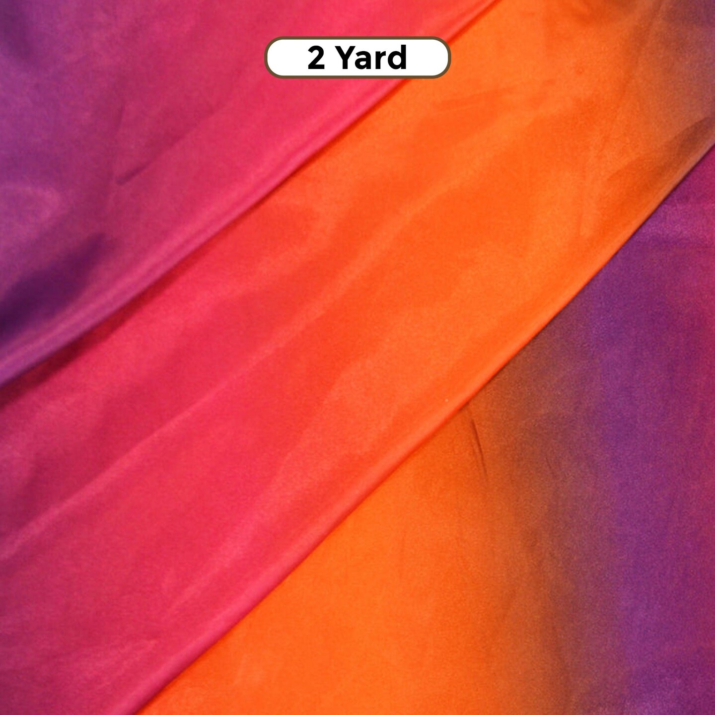 Multi Color Rainbow Satin Fabric 60" Wide Silky Charmeuse with Ombre Color Wave or Vibrant Fashion, Dancewear, & Event Decor