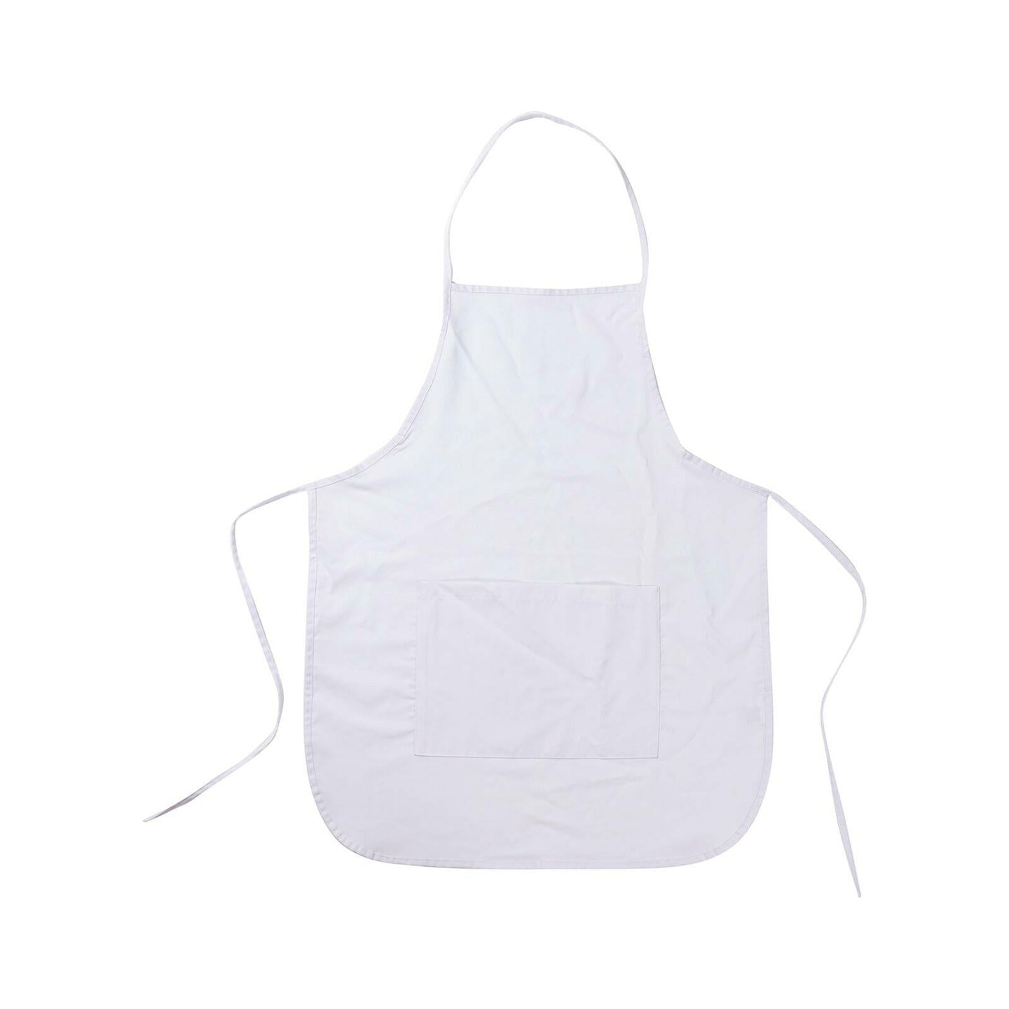 Craft Express 2 Pack White Adult Aprons With Pocket