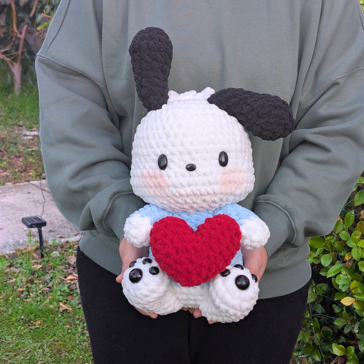 Pochac Puppy Heart Customizable Crocheted Plush | Kawaii Soft