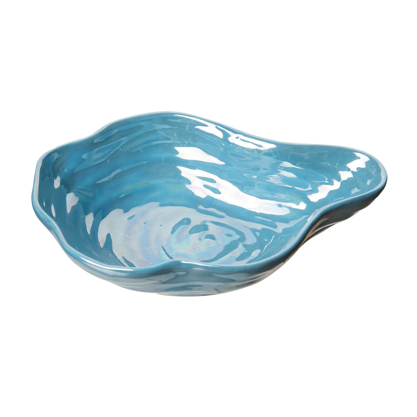 Lg Shell Iridescent Dish