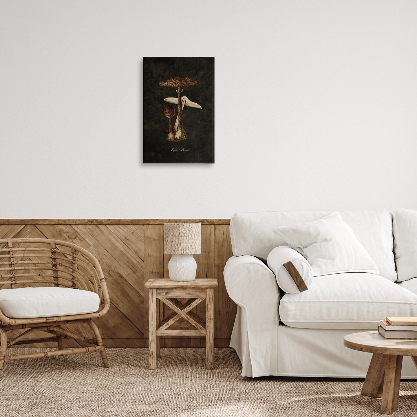 Stupell Industries Dark Woodland Mushroom Canvas Wall Art Design by Tina Higgins Designs, Inc.