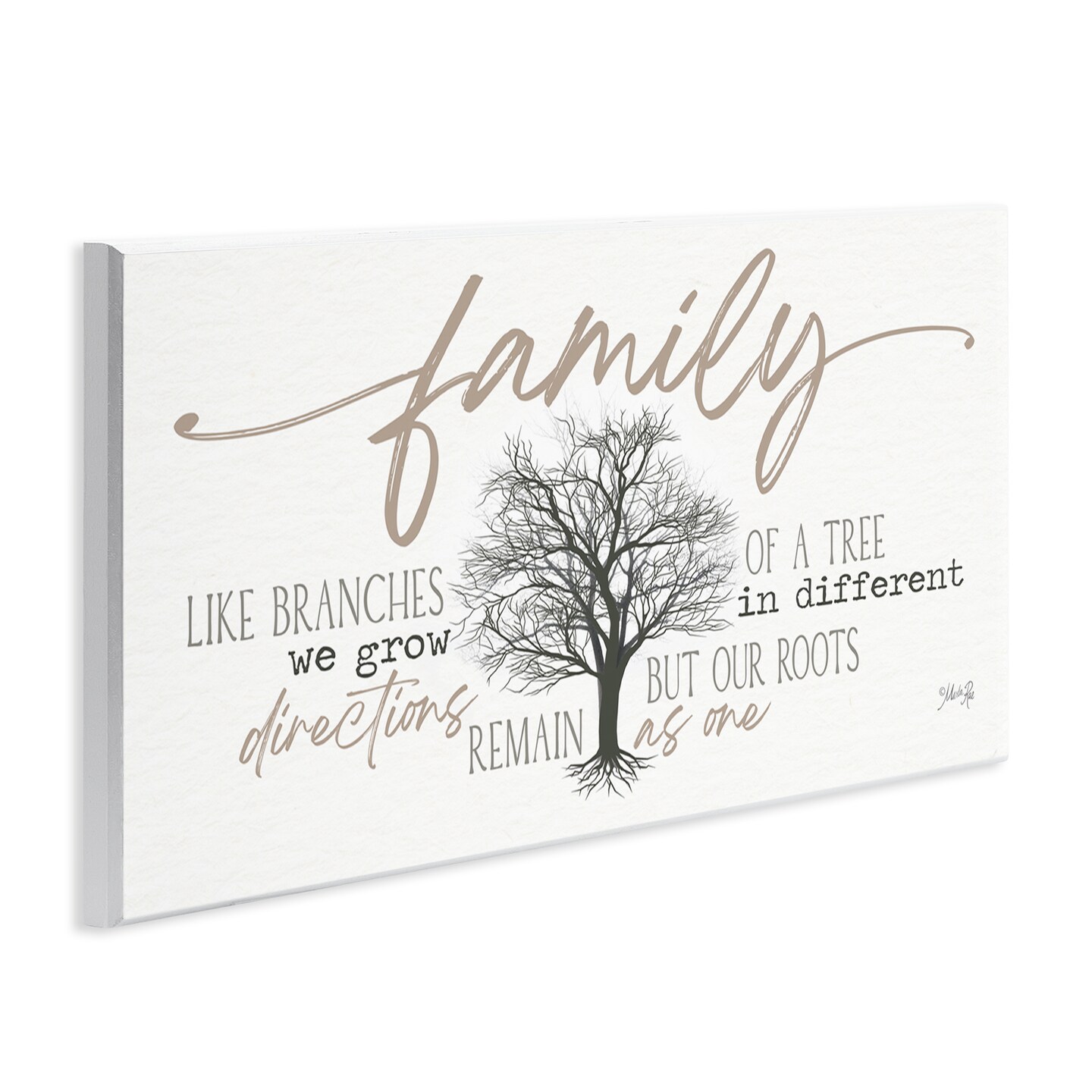 Stupell Industries Family Like a Tree Sentiment Wall Plaque Art Design by Marla Rae
