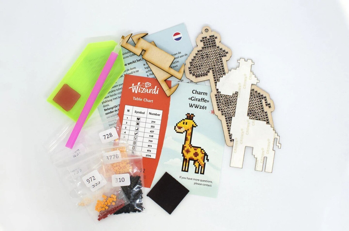 Giraffe WWP261 Diamond Painting on Plywood Kit