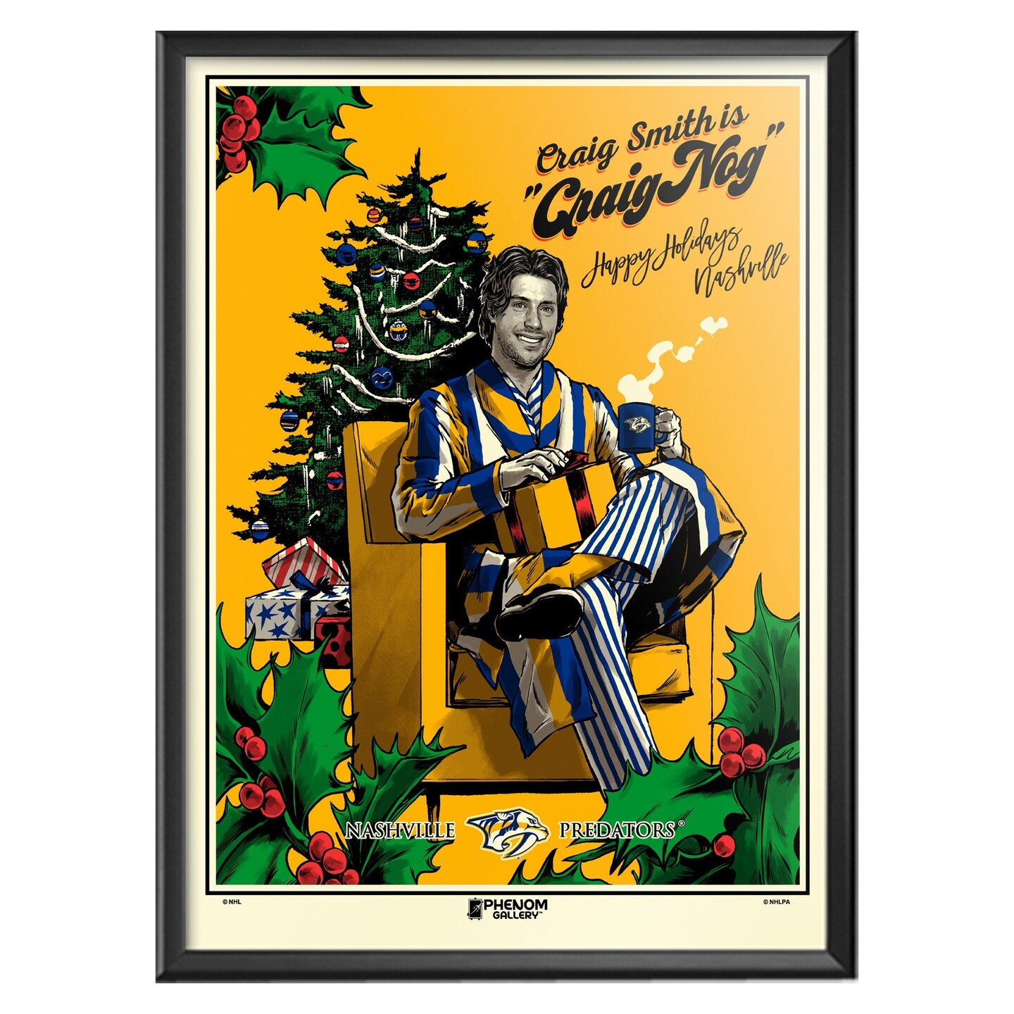 Phenom Gallery Nashville Predators Craig Smith &#x22;Craig Nog&#x22; Serigraph (Printer Proof)