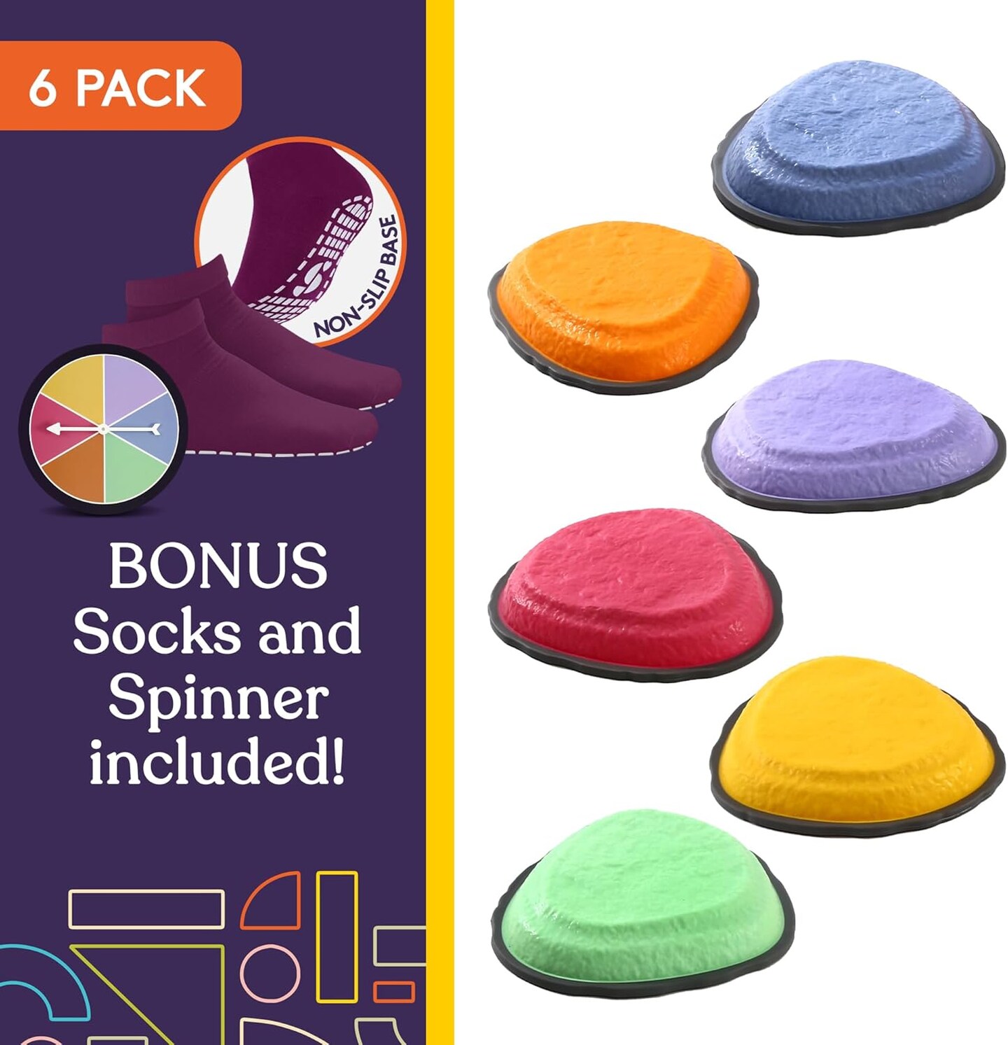 Special Supplies Rock Shaped Stepping Stones for Kids Indoor and Outdoor