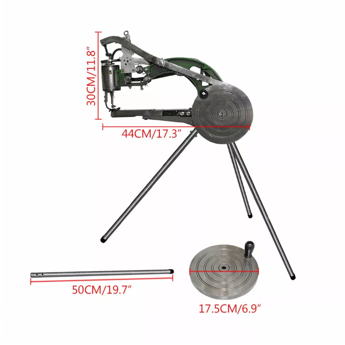 Kitcheniva Shoe Repair Sewing Machine Hand Cobbler Dual Leather Cloth Cotton Nylon Thread Crafts