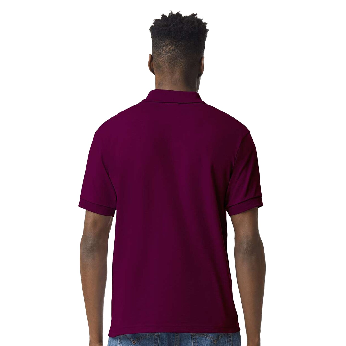Gildan Jersey Short Sleeve Polo T-Shirt for Men Mix Colour Adult Dryblend Tee