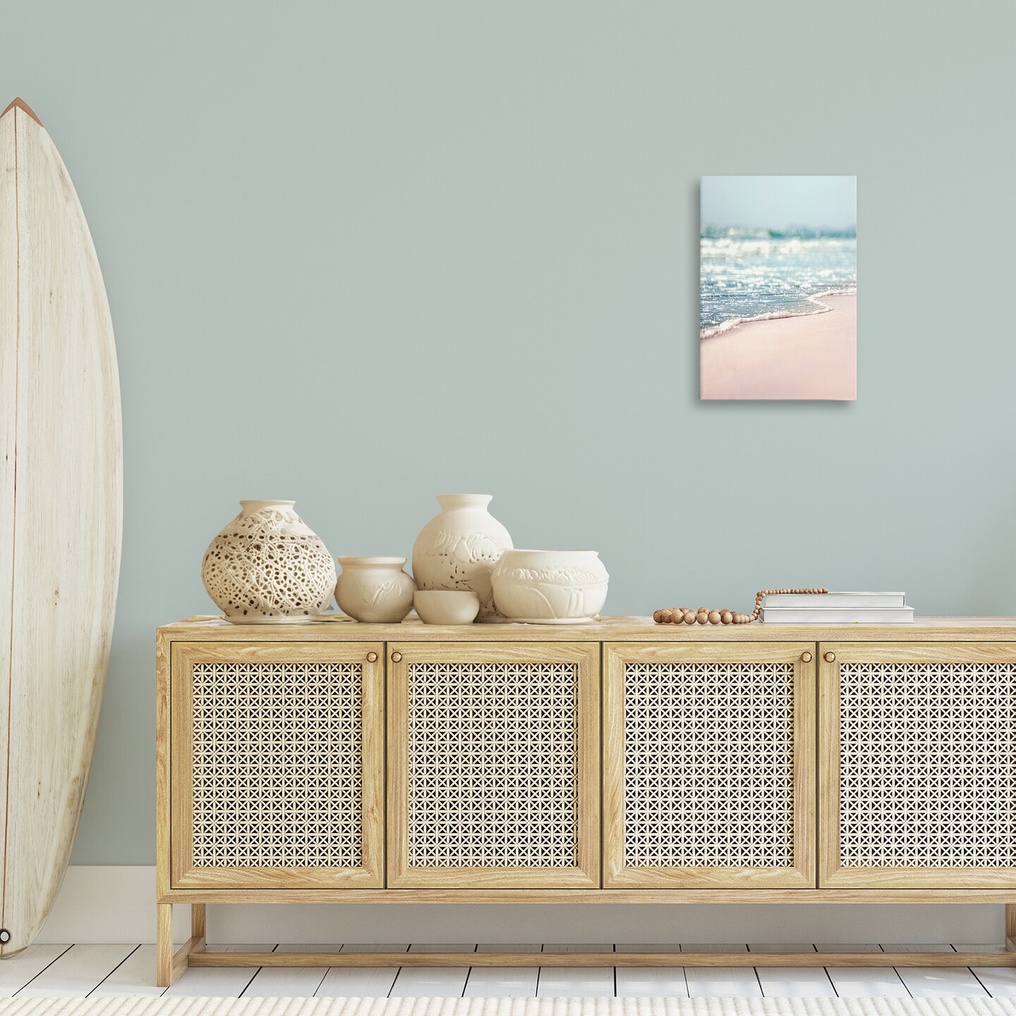 Stupell Industries California Summer Waves Canvas Wall Art Design by Nataly White