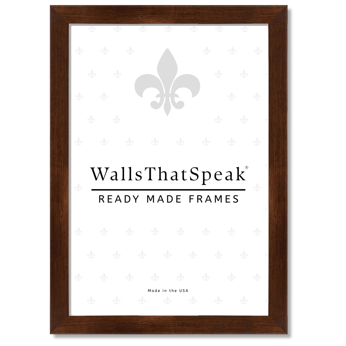 17x23 Picture Frame Bauhaus 125, 1.25&#x22; MDF Wood Composite Moulding, Faux Woodgrain Wall Display Frame for Art, Posters, or Photos by wallsthatspeak