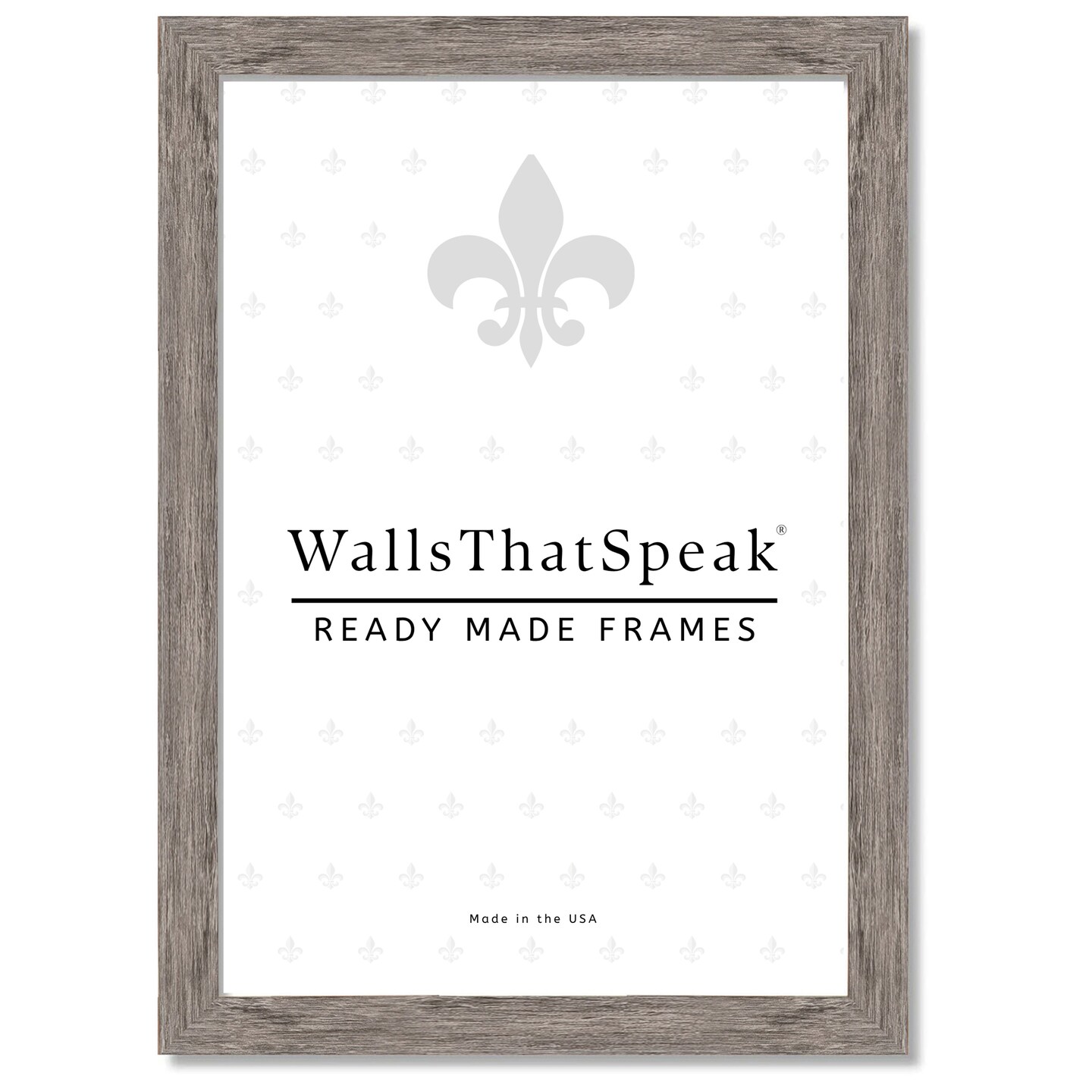 24x30 Picture Frame Bauhaus 125, 1.25&#x22; MDF Wood Composite Moulding, Faux Woodgrain Wall Display Frame for Art, Posters, or Photos by wallsthatspeak