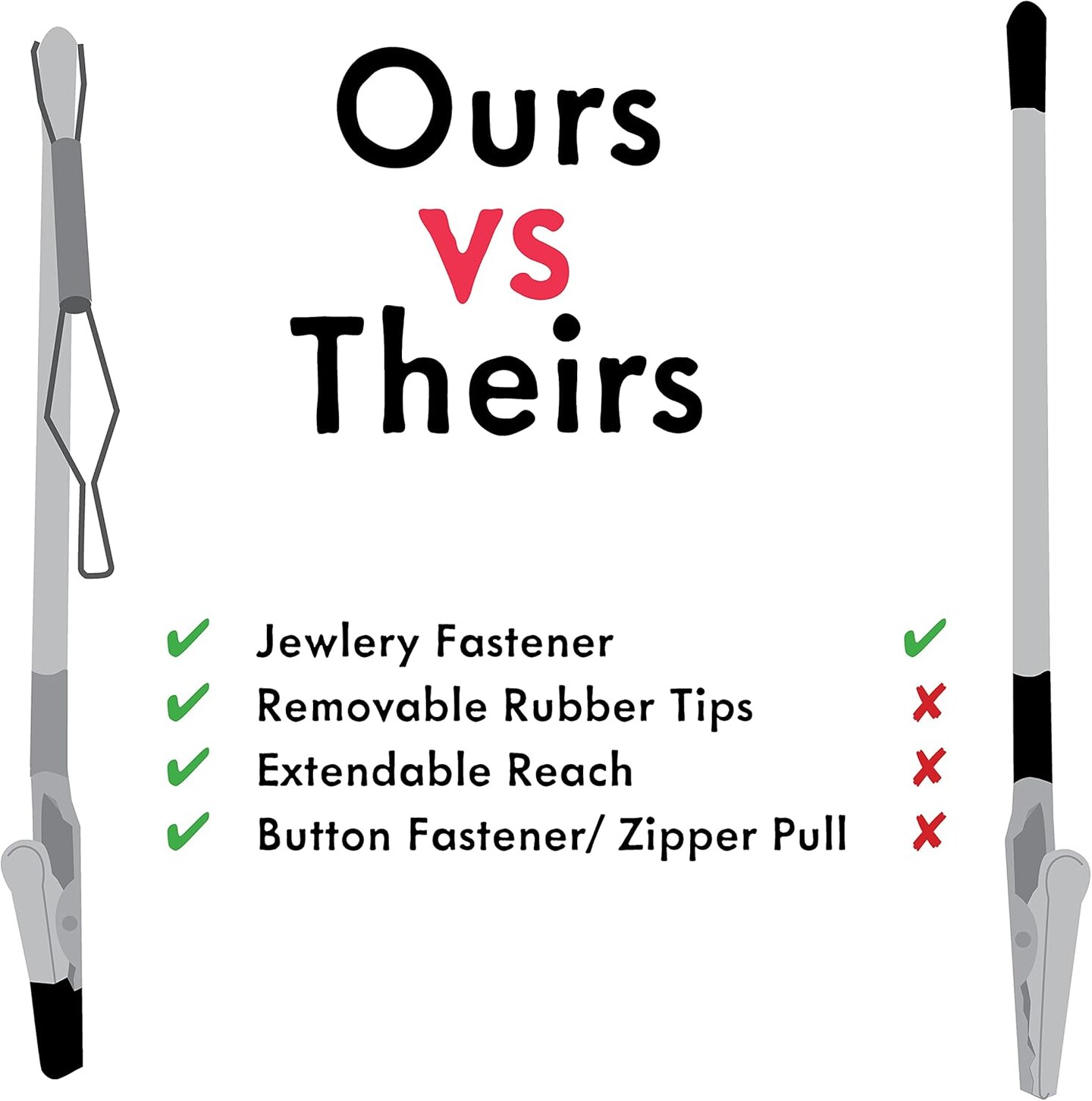 The Beadsmith EZ-Hook 3-in-1 Fastening Tool &#x2013; Bracelet Fastener, Zipper Pull &#x26; Button Looper, Jewelry Aid for One-Handed Use, Ideal for Necklaces, Bracelets &#x26; Clothing