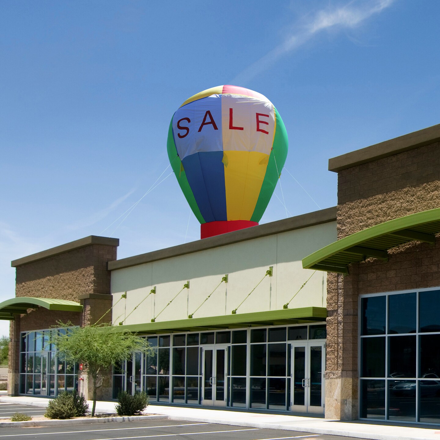 CC Inflatables 16' Rooftop Inflatable Balloon Advertising Display – Multicolor