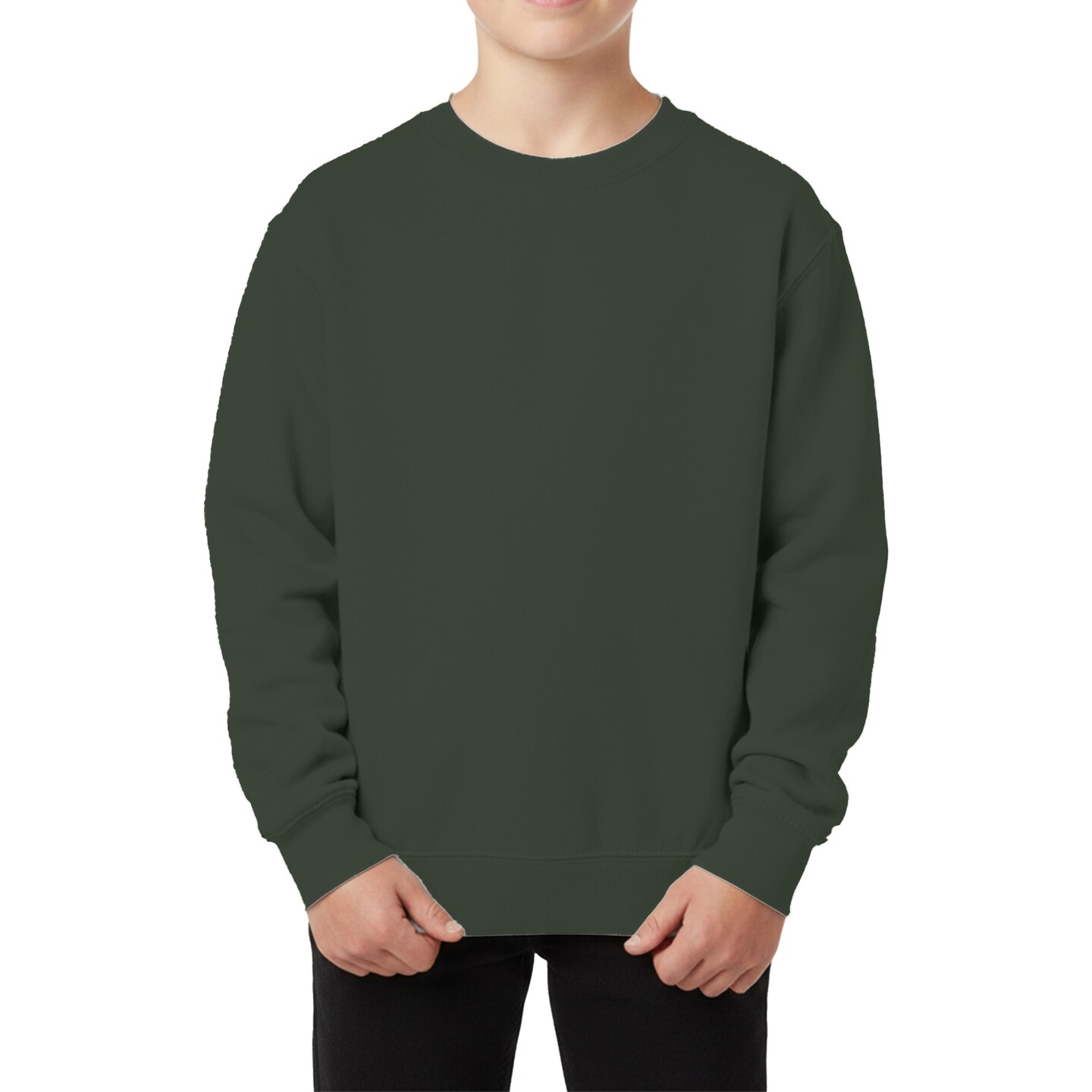 Gildan Youth Fleece Crewneck Sweatshirt, Heavy Blend 50/50 Cotton Poly, Craft & Print Ready