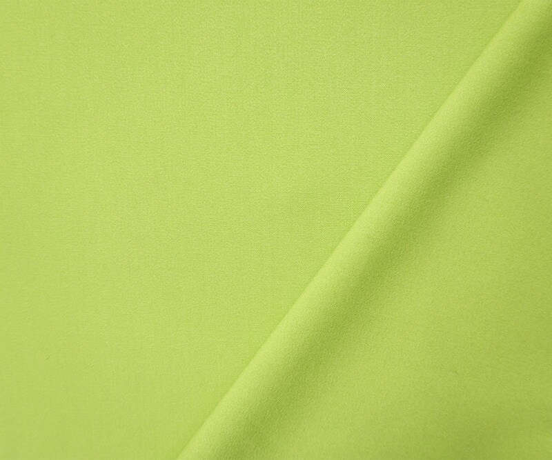 Green Poly Rayon Spandex Stretch Solid Woven Suiting Fabric By the Yard