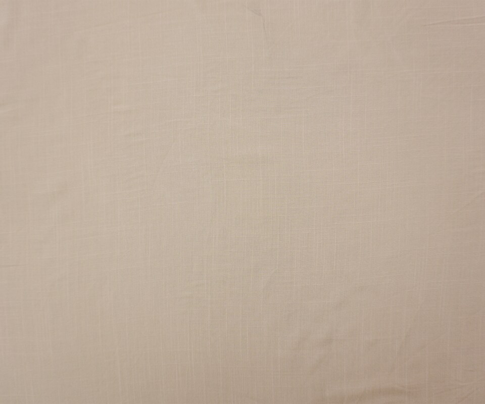 Beige Rayon Solid Cross Hatch Linen-Look Challis Woven Fabric By the Yard