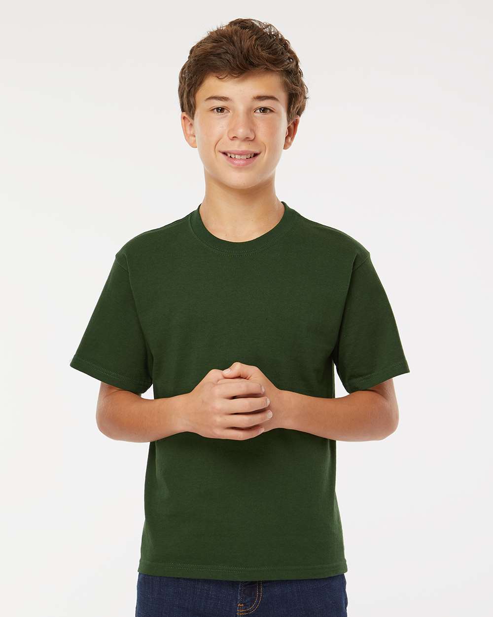 Youth Soft Touch Crewneck T-Shirt for School, Sports & Everyday Casual Wear