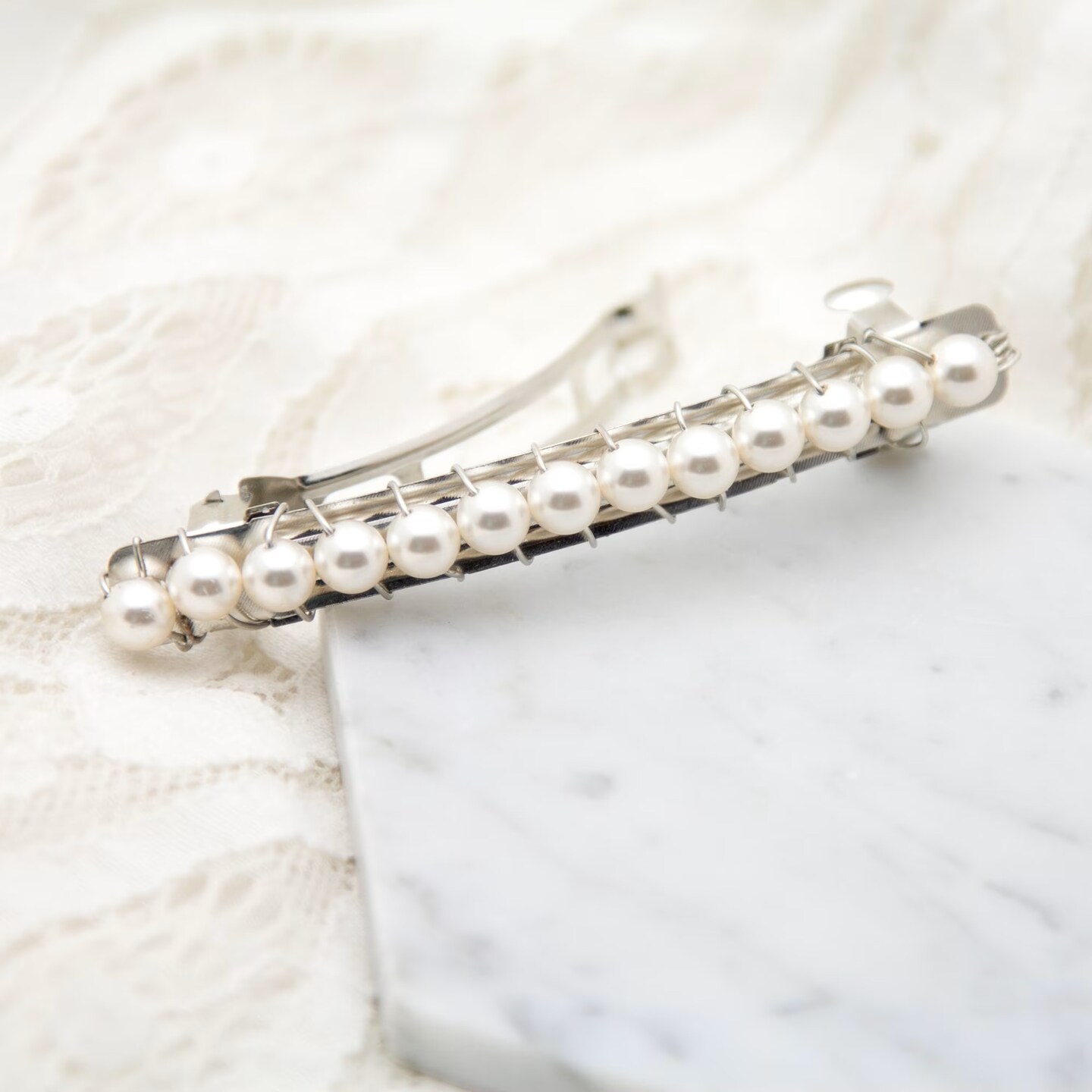 Silver Metal Hair Barrettes – 12 Pack Blank Snap Clips for DIY Hair Bows, Crafts & Accessories