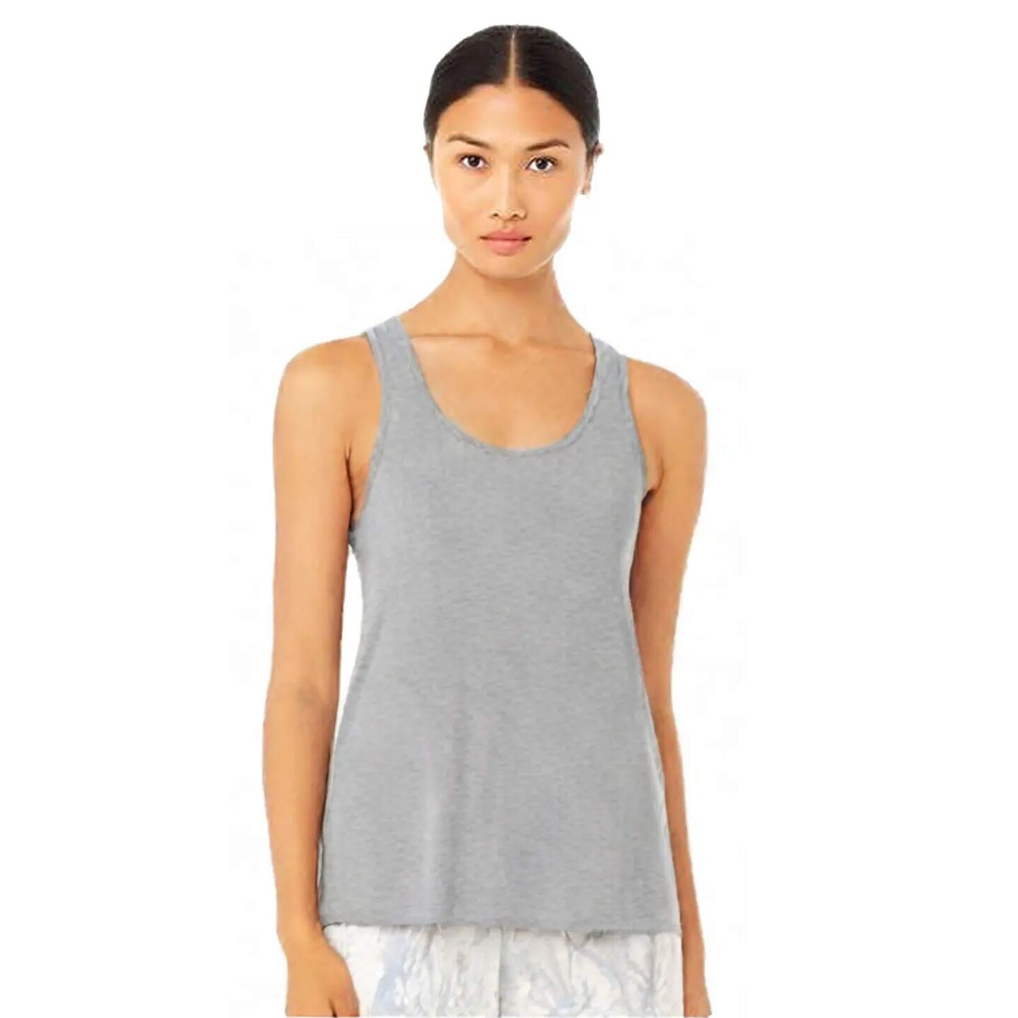 BELLA + CANVAS Women’s Flowy Crewneck Tank 8800 – Relaxed Fit Sleeveless Tee for Summer Wear