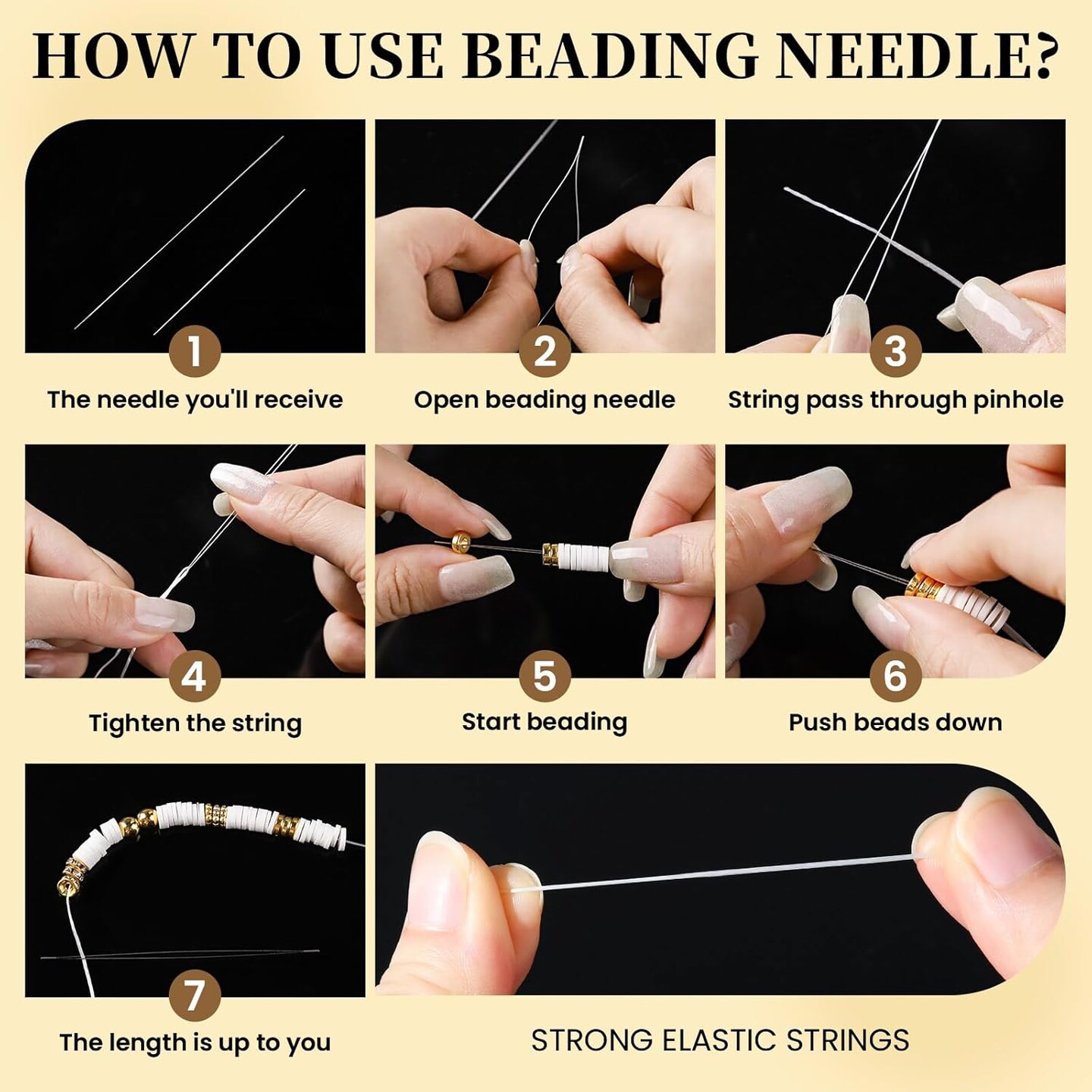 Letter Beads Kit - Alphabet Beads for Friendship Bracelets, Gold Beads Included, Bracelet Making Kit