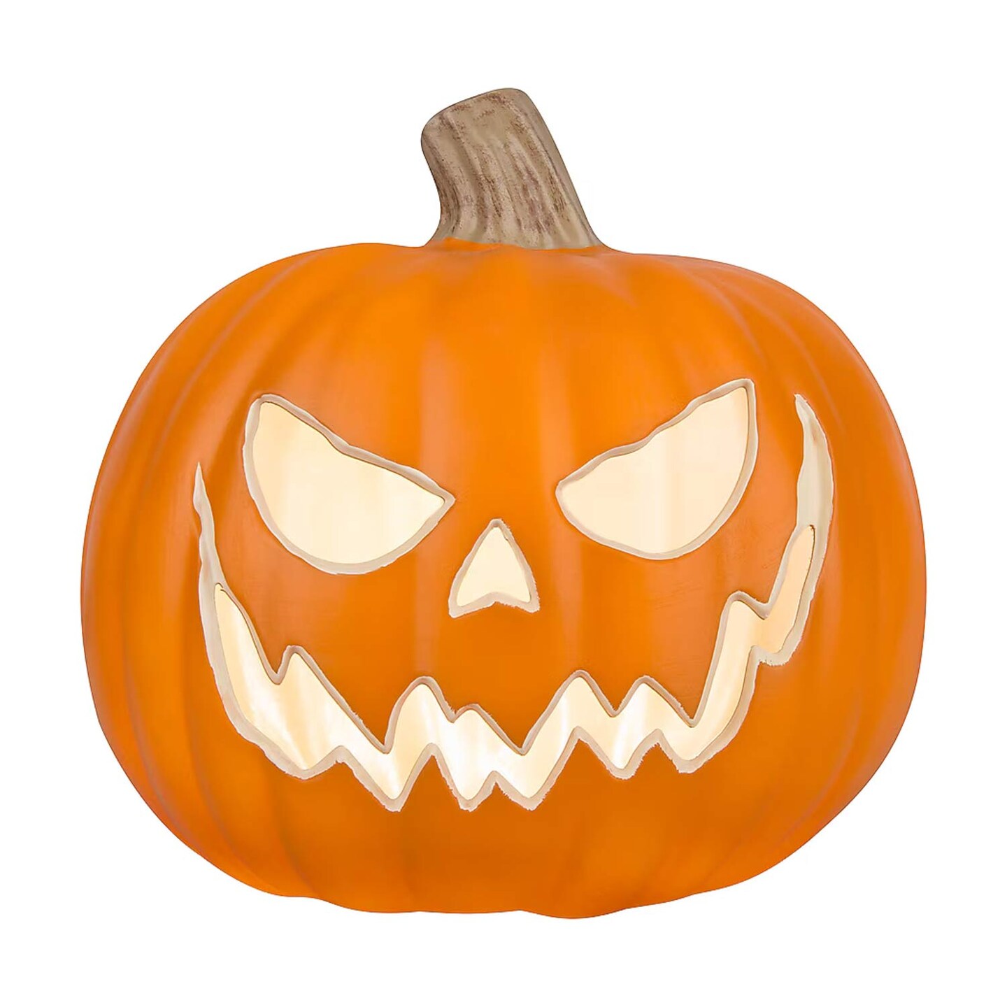 8.50 Inches Tall Haunted Living Lighted Jack O Lantern Creepy Face Halloween Decoration