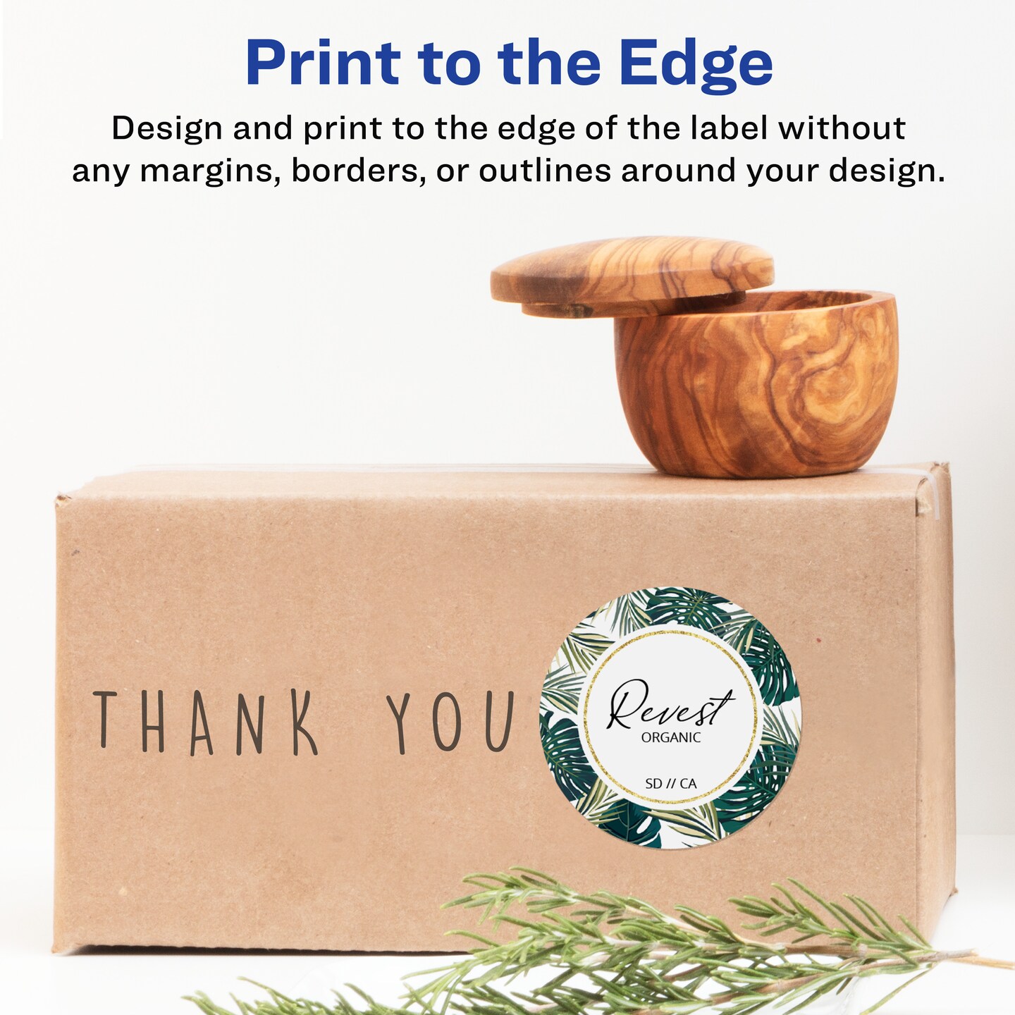 Avery Matte White Round Labels, 2.75&#x22; diameter