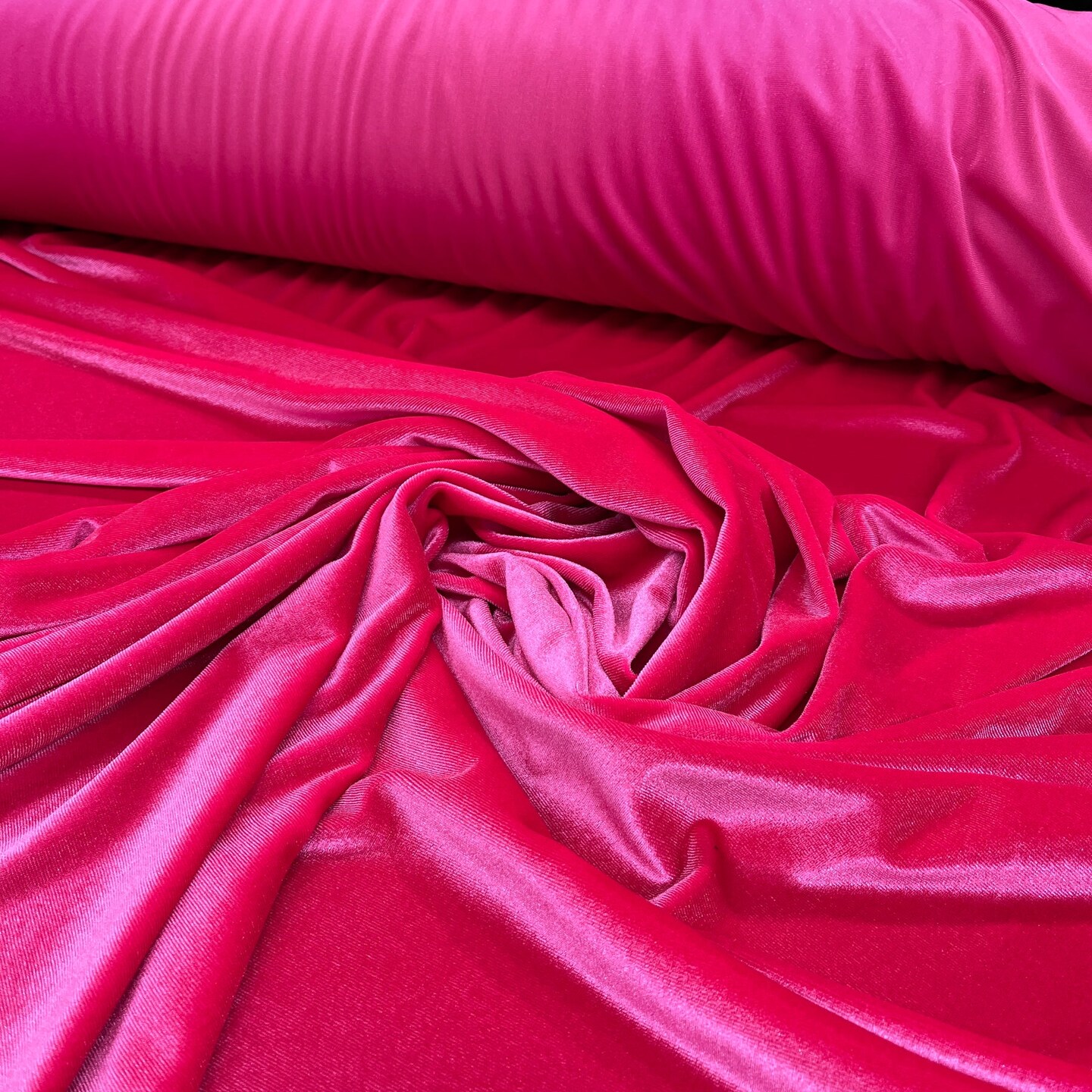 1 Yard Four Way Stretch Velvet Fabric 90 Percent Polyester 10 Percent Spandex 60 Inch Width