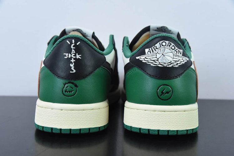 Travis Scott x Air Jordan 1 Low Black And Green DM7866-128