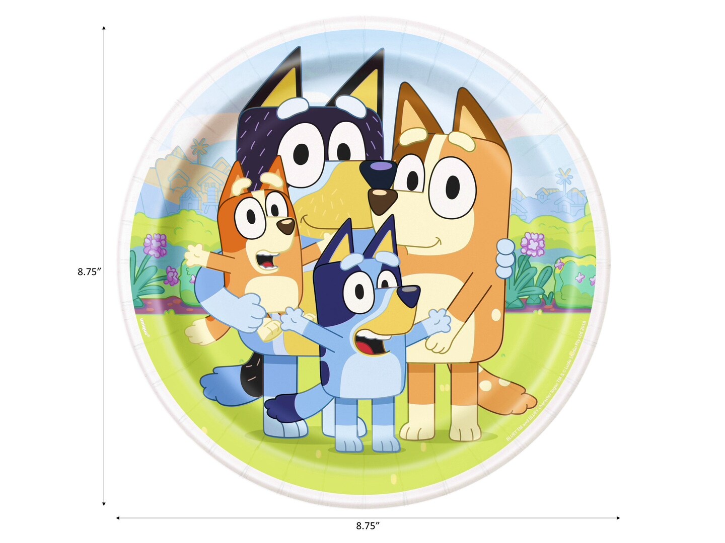 Bluey Birthday Party Supplies Bundle with Bluey Dinner Plates &#x26; Cake Plates, Bluey Napkins, Bluey Table Cover, Bluey Cups, and Forks - Serves 16